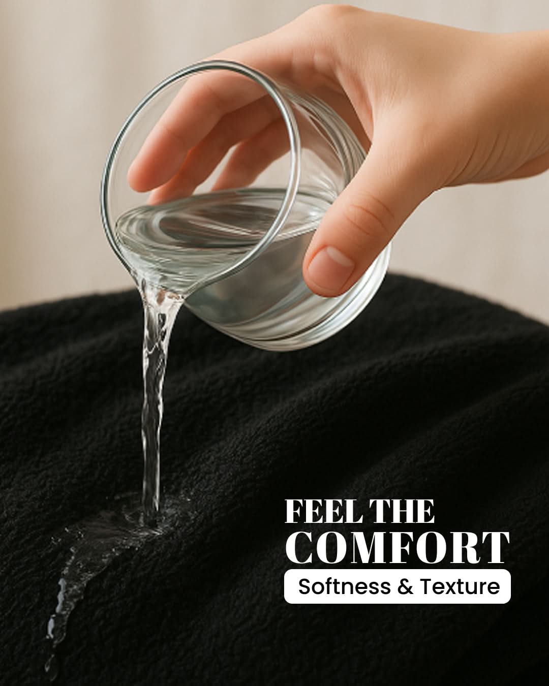 Cottons Clout™ Everyday Essential Black Towel Pack Of 6